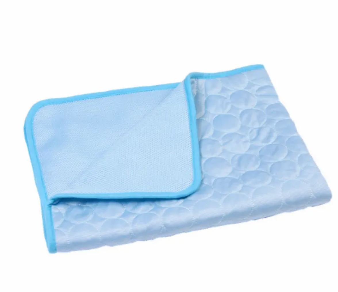 Cooling Pet Mat — Ice Silk Summer Bed | Non-Toxic, Washable, Foldable