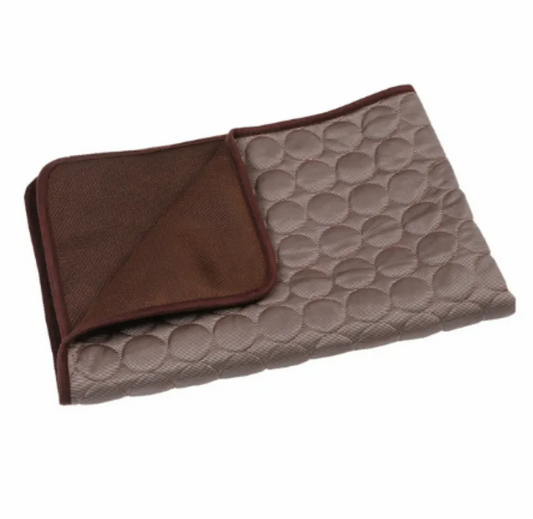 Cooling Pet Mat — Ice Silk Summer Bed | Non-Toxic, Washable, Foldable