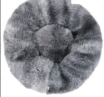 Pawslora Fluffy Donut Dog Bed — Calming Anti-Anxiety  Bed for Dogs & Cats, Machine Washable