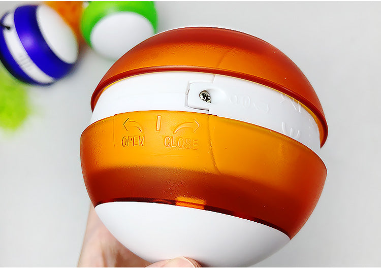 Pawslora Smart Interactive Cat Toy — Auto-Rolling Ball  with Feather, Sound & LED Light